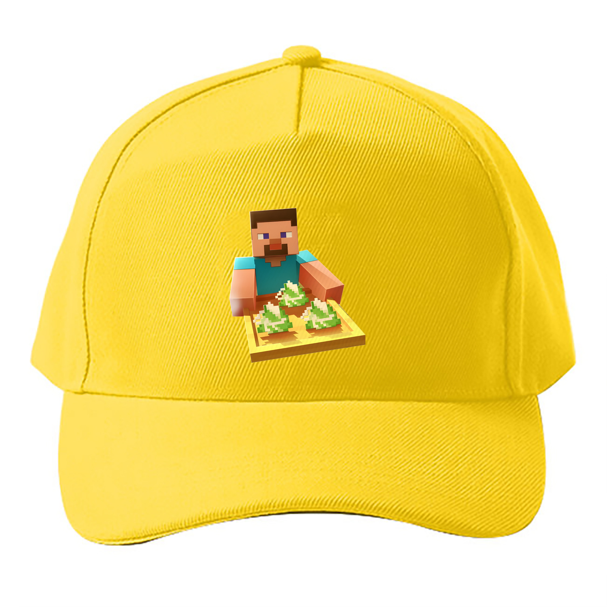 （画像用） マインクラフト ブロックの世界 Minecraft MC Block world ベースボールキャップ 綿100％ 男女兼用 帽子 スポーツ